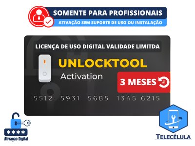 UNLOCKTOOL ATIVA��O LICEN�A DIGITAL DE USO 3 MESES - SOLU��O PODEROSA XIAOMI, HUAWEI, OPPO, SAMSUNG